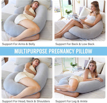 Load image into Gallery viewer, C Shaped Full Body Pregnancy Pillow
