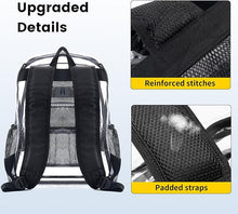 Load image into Gallery viewer, Clear Backpack Heavy Duty
