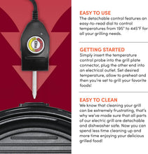 Load image into Gallery viewer, Smokeless Electric Tabletop Grill Nonstick
