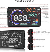 Load image into Gallery viewer, Head Up Display Car (HUD) P8
