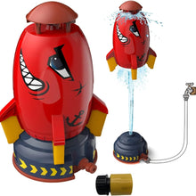 Load image into Gallery viewer, Kids Flying Rocket Water Sprinkler Toy for Outdoor Play
