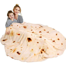 Load image into Gallery viewer, Burrito Tortilla Food Throw Blanket
