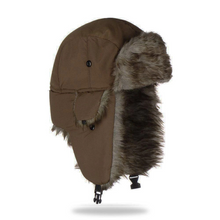 Load image into Gallery viewer, Cozy Faux Fur Winter Earflap Aviator Ski Hat
