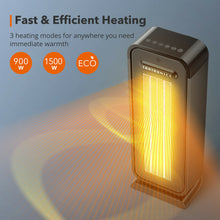Load image into Gallery viewer, Space Heater Indoor Portable Office Heater Adjustable Thermostat 1500W
