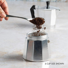 Load image into Gallery viewer, Classic Stovetop Espresso and Coffee Maker, Moka Pot for Italian and Cuban Café Brewing
