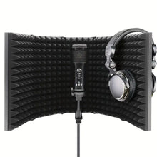 Load image into Gallery viewer, Voice Recording Sound Isolation Booth Noise Shield
