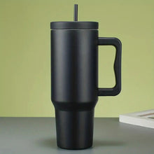 Load image into Gallery viewer, Trendy Stainless Steel Insulated Water Bottle with Straw and Handle
