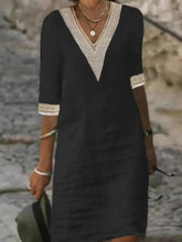 Load image into Gallery viewer, Elegant half-sleeve dress
