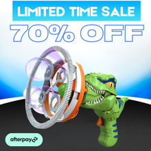 Load image into Gallery viewer, Dinosaur Bubble Gun Machine
