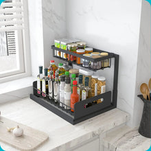 Load image into Gallery viewer, 2 Tier Slide Out Under Sink Organizer
