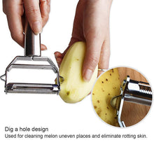 Load image into Gallery viewer, Ultra-sharp stainless steel multifunction vegetable peeler
