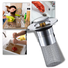 Load image into Gallery viewer, Retractable sink stopper to prevent odors

