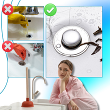 Load image into Gallery viewer, Retractable sink stopper to prevent odors
