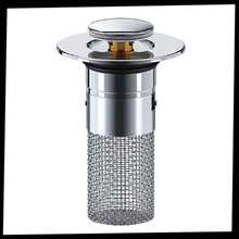 Load image into Gallery viewer, Retractable sink stopper to prevent odors
