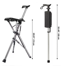 Load image into Gallery viewer, Walking stick with seat
