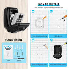 Load image into Gallery viewer, Outdoor Key Cabinet Safe Key Box
