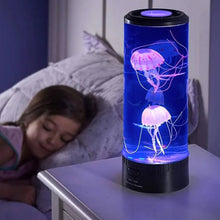 Load image into Gallery viewer, LED jellyfish aquarium table night light
