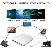 Load image into Gallery viewer, External DVD Recorder for Optical Drives Portable for MacBook Air
