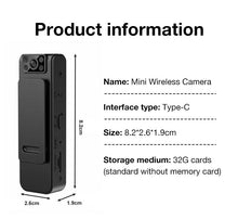 Load image into Gallery viewer, Mini Body Worn Camera With Audio
