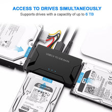 Load image into Gallery viewer, USB 3.0 to IDE/SATA Hard Drive Adapter
