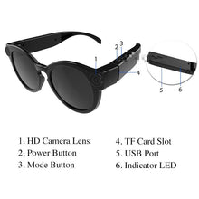 Load image into Gallery viewer, Bicycling Glasses WiFi Mini Camera HD 1080P DVR Video Audio Recorder
