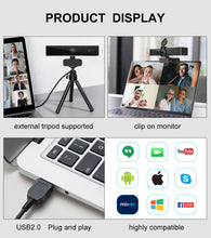 Load image into Gallery viewer, 4k Ultra High Resolution Webcam
