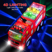 Load image into Gallery viewer, Electric Fire Engine Toy With Lights For Children
