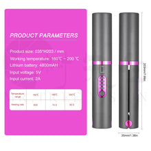 Load image into Gallery viewer, New USB Charging Mini Wireless Travel Hair Iron
