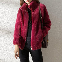 Load image into Gallery viewer, High Collar Fur Down Jacket
