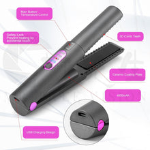Load image into Gallery viewer, New USB Charging Mini Wireless Travel Hair Iron
