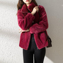 Load image into Gallery viewer, High Collar Fur Down Jacket
