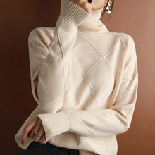 Load image into Gallery viewer, Plain Cashmere Roll Neck Sweater
