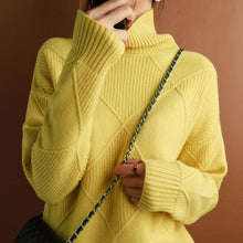 Load image into Gallery viewer, Plain Cashmere Roll Neck Sweater
