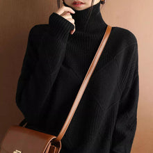Load image into Gallery viewer, Plain Cashmere Roll Neck Sweater
