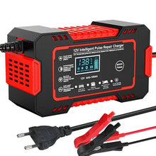 Load image into Gallery viewer, Car Battery Charger 12v 6a Pulse Repair LCD Display

