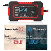 Load image into Gallery viewer, Car Battery Charger 12v 6a Pulse Repair LCD Display
