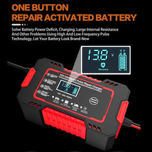 Load image into Gallery viewer, Car Battery Charger 12v 6a Pulse Repair LCD Display
