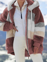 Load image into Gallery viewer, Multicolored Hooded Coat
