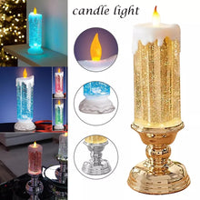 Load image into Gallery viewer, LED Christmas Candles Rechargeable With Glitter
