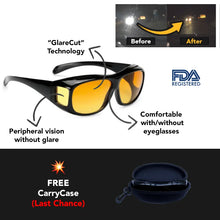 Load image into Gallery viewer, Headlight Drive Glasses with Anti-Glare Technology Drive Safely at Night
