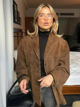 Load image into Gallery viewer, Brown Single-breasted Jacket
