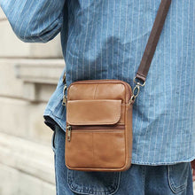 Load image into Gallery viewer, Small Shoulder Bag Made Of Leather For Men
