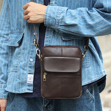 Load image into Gallery viewer, Small Shoulder Bag Made Of Leather For Men

