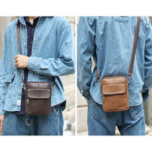 Load image into Gallery viewer, Small Shoulder Bag Made Of Leather For Men
