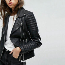 Load image into Gallery viewer, Leather Biker Jacket
