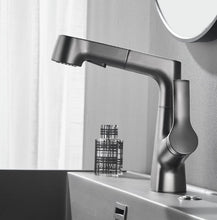 Load image into Gallery viewer, Bathroom Faucet With Rotating Retractable Hand Shower

