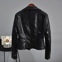 Load image into Gallery viewer, Leather Biker Jacket
