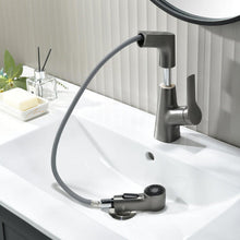 Load image into Gallery viewer, Bathroom Faucet With Rotating Retractable Hand Shower
