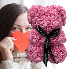 Load image into Gallery viewer, Roses teddy bear
