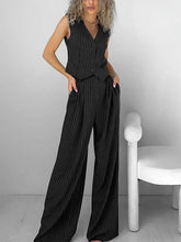 Load image into Gallery viewer, Striped Pants and Vest Set
